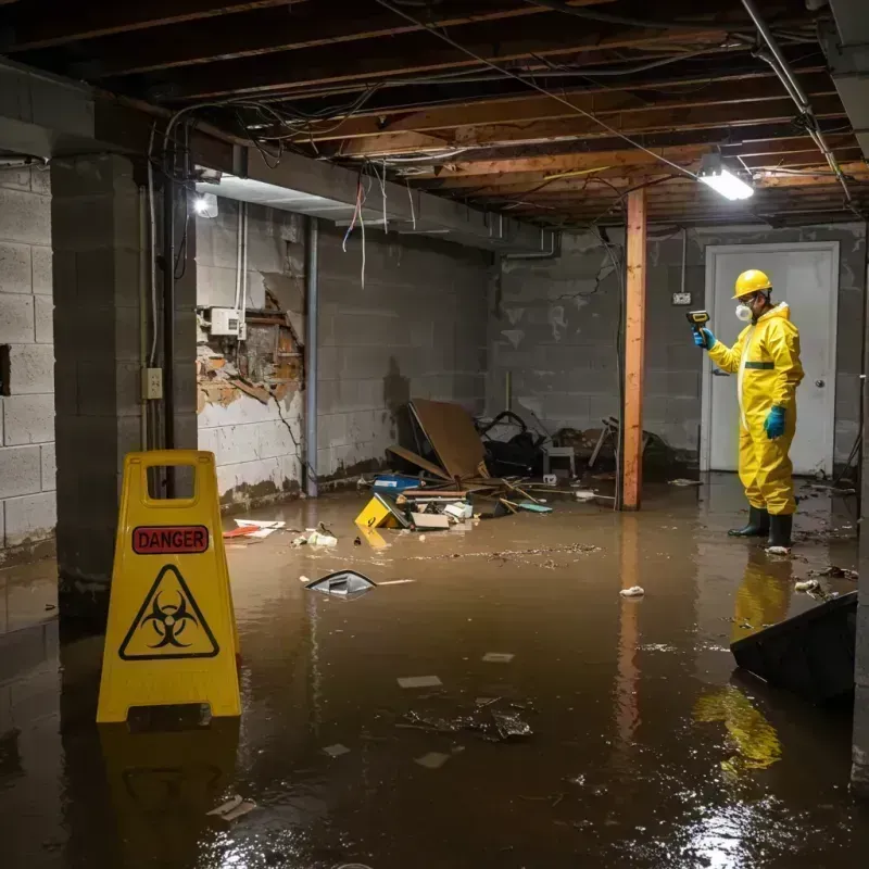 Flooded Basement Electrical Hazard in Franklin Square, NY Property